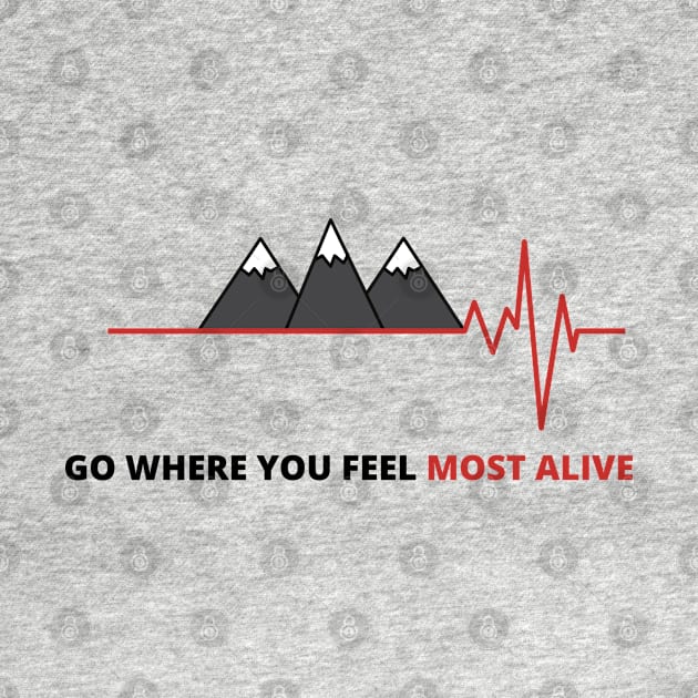 go where you feel most alive by Sam D